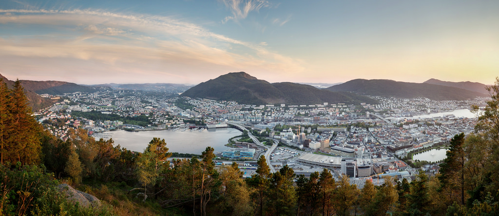 View of Bergen from Mount Fløien.